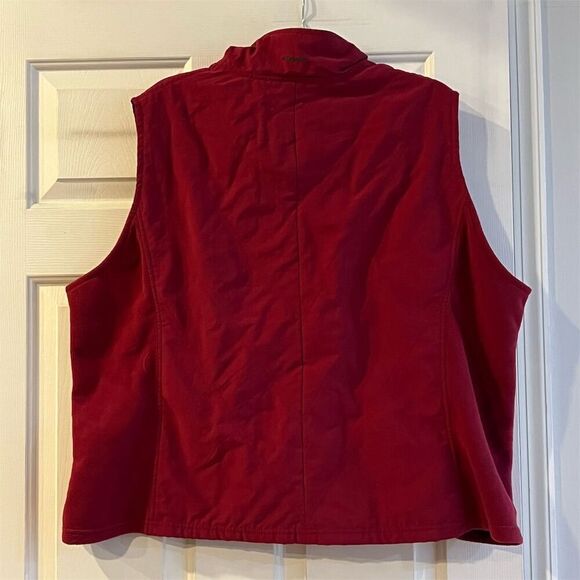 Columbia Women's 3XL Fuchsia Quilted Fleece Vest Casual Fall Sleeveless - Picture 6 of 9